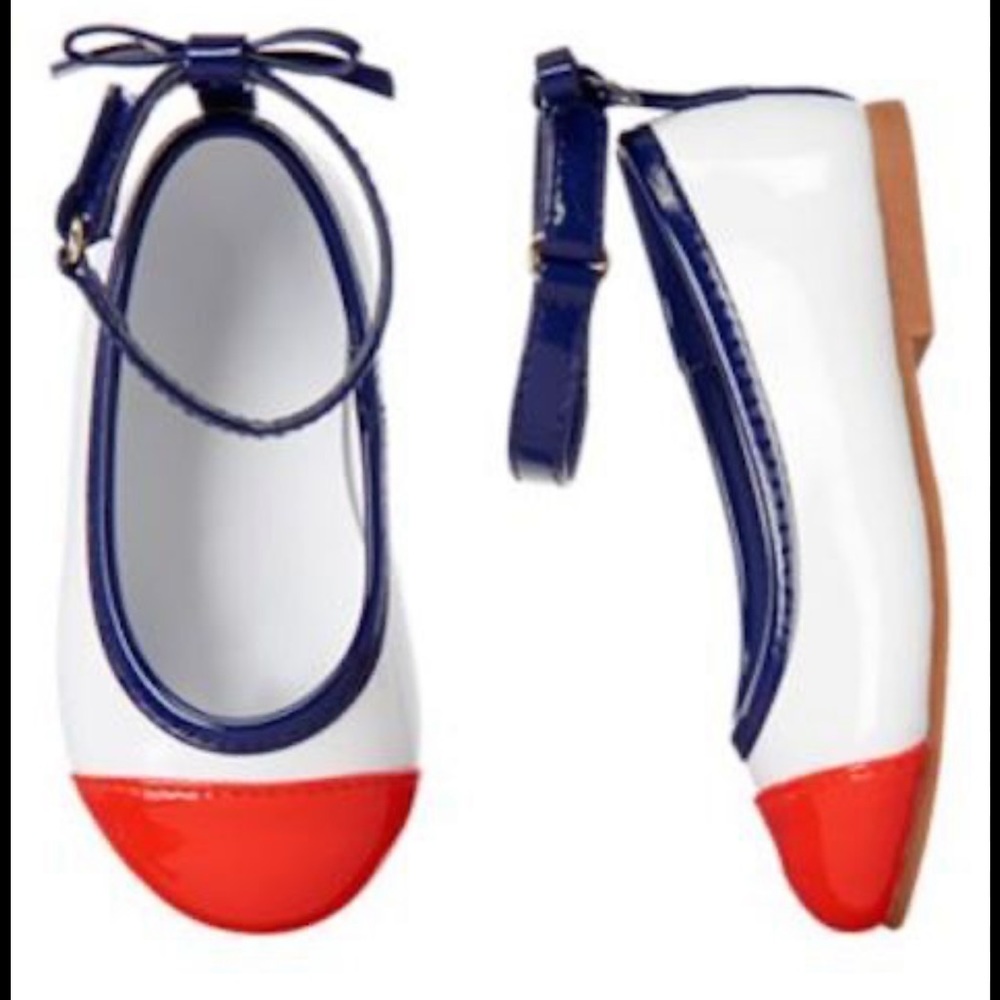 Gymboree Mod About Orange Strap Flats 🥿